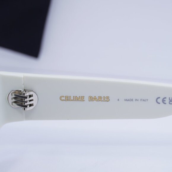 Celine CL40288I 25A MONOCHROMS Cat Eye Sunglasses–Ivory\Grey - Picture 8 of 9